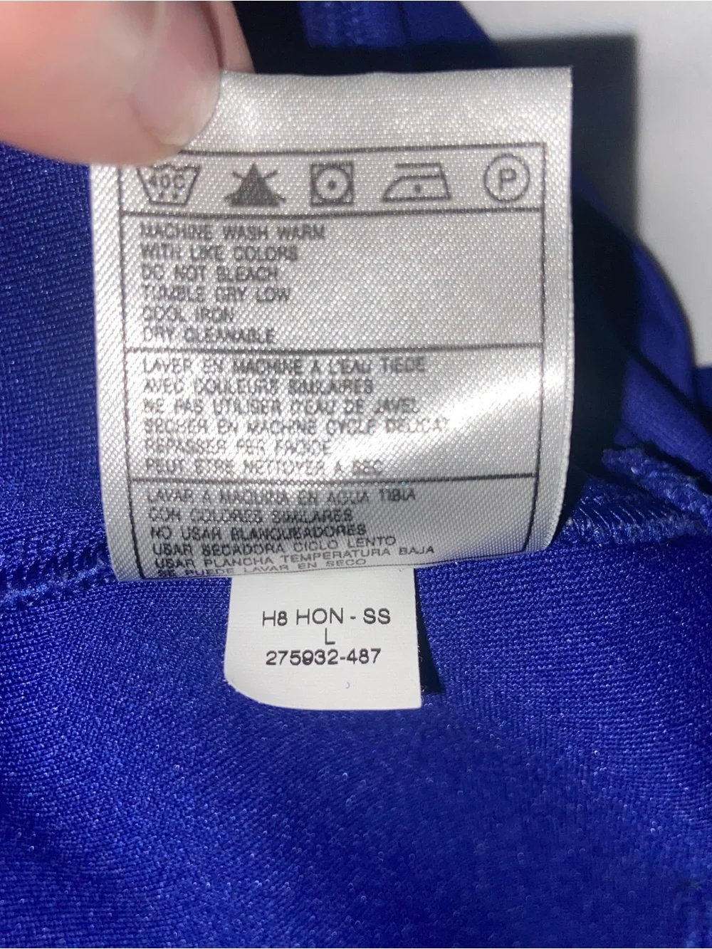 Nike Track Jacket Mens Large RN #56323 CA# 05553 Zip Striped Vtg Y2K Royal Blue